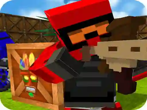 Xogo Blocky Gun Paintball 2 en liña
