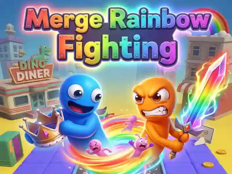Xogo Merge Rainbow Fighting en liña