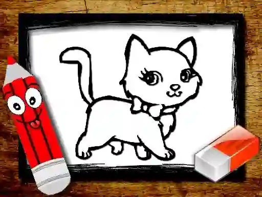 Xogo Back to School: Animals Coloring Book en liña