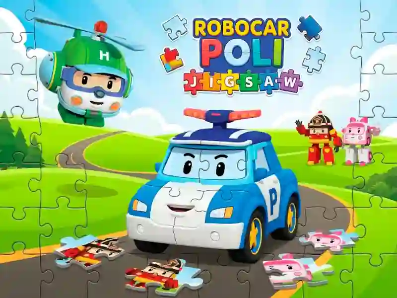 Xogo Robocar Poli Jigsaw en liña