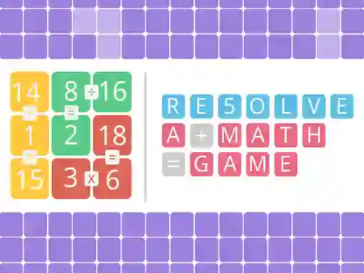 Xogo Resolve a math game en liña