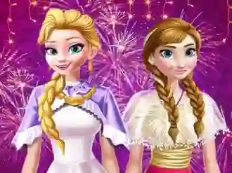 Xogo Ellie and Annie New Year Eve Party en liña