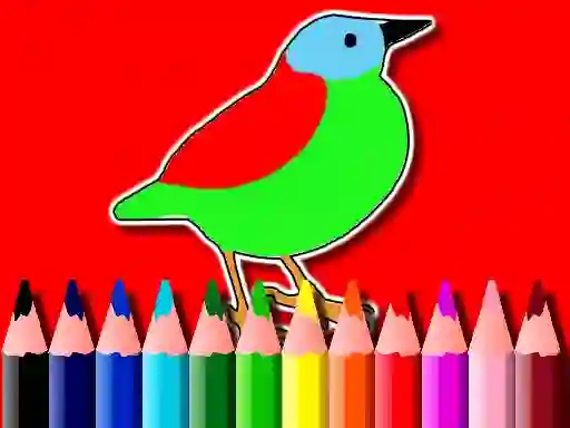 Xogo Back To School: Birds Coloring Book en liña