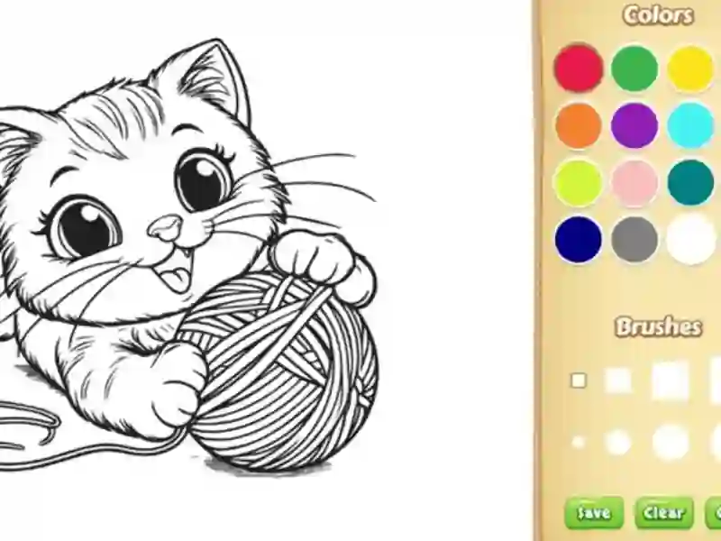 Xogo Cat Coloring Book en liña