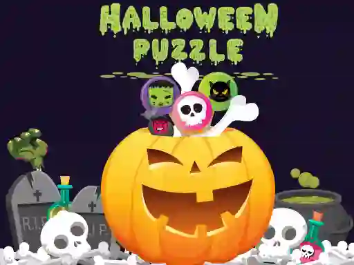 Xogo Halloween Puzzle en liña