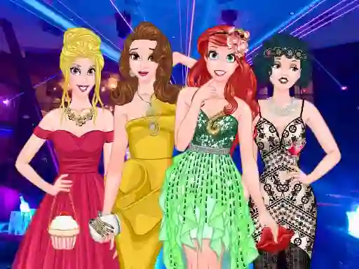 Xogo  Princesses Graduation Party Night en liña