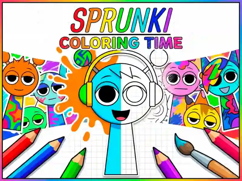 Xogo Sprunki Coloring Time en liña