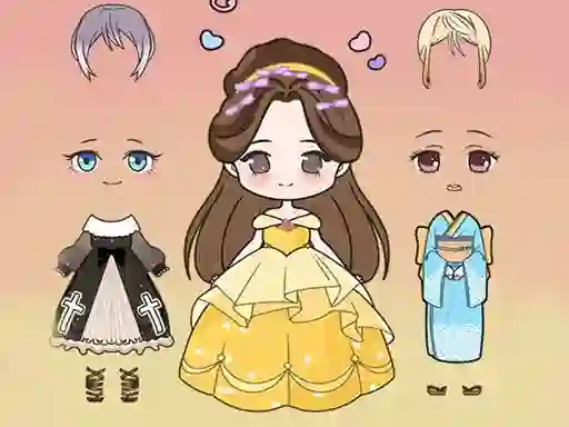 Xogo Vivi Doll Dress Up en liña