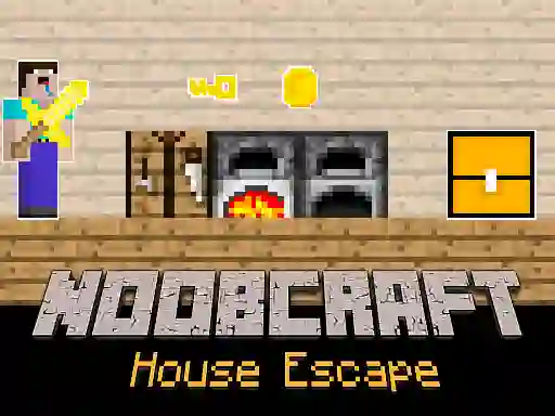 Xogo Noobcraft House Escape en liña