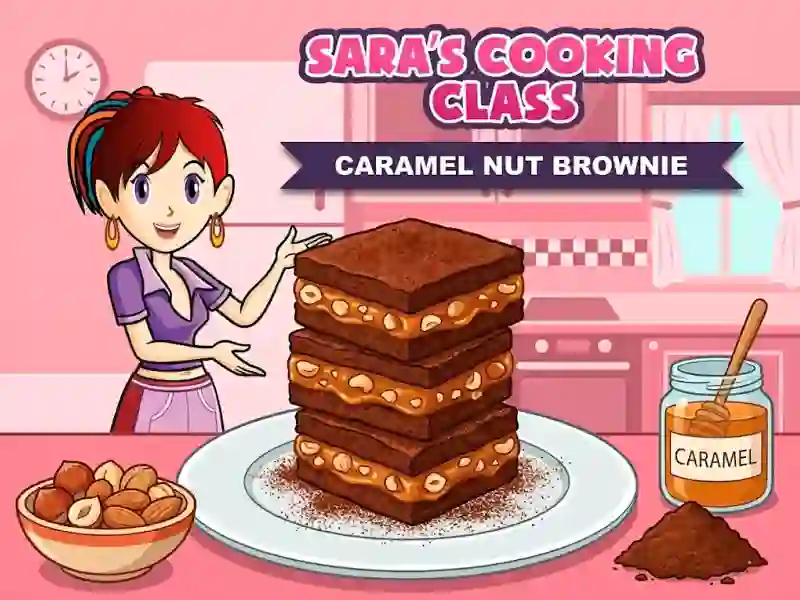 Xogo Sara`s Cooking Class Caramel Nut Brownie en liña