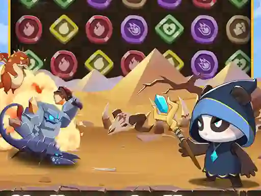 Xogo Legend of Panda Match 3 & Battle en liña