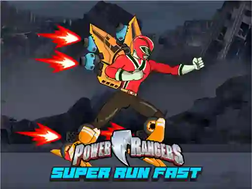 Xogo Power Rangers Super Run Fast en liña