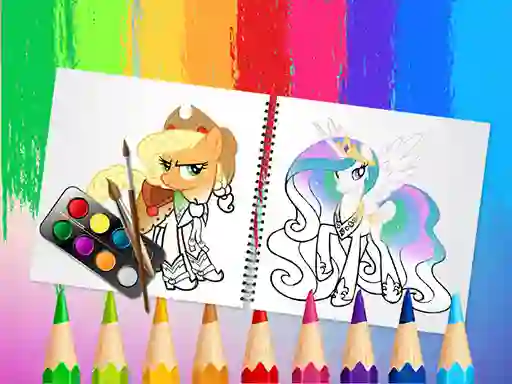 Xogo Sweet Pony Coloring Book en liña