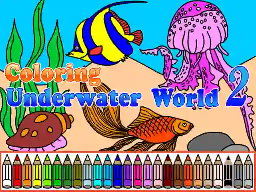 Xogo Сoloring Underwater World 2 en liña