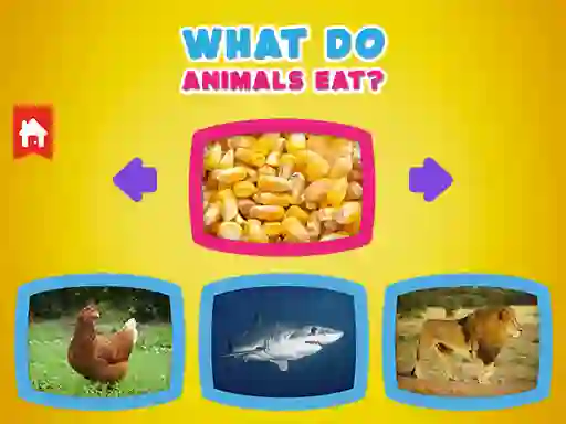 Xogo What Do Animals Eat? en liña