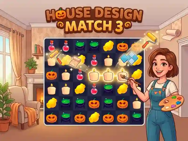 Xogo House Design Match 3 en liña