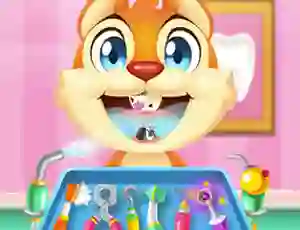 Xogo Crazy Animals Dentist en liña