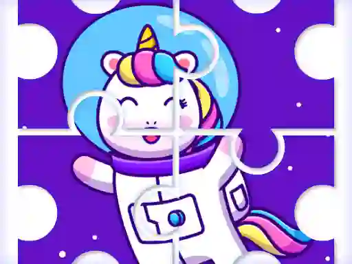 Xogo Cute Rainbow Unicorn Puzzles en liña