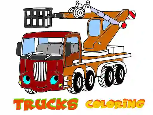 Xogo Funny Trucks Coloring en liña