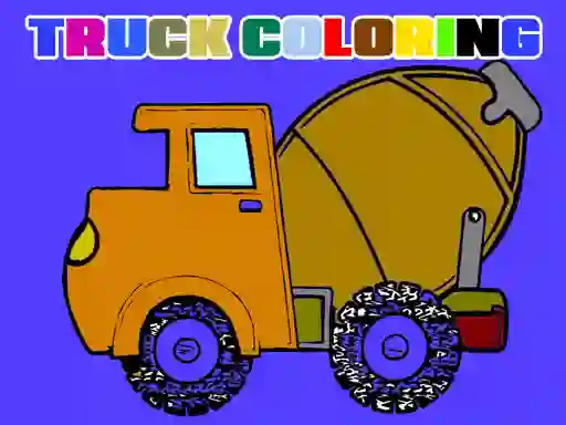 Xogo Trucks Coloring Book en liña
