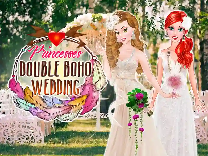 Xogo Princesses Double Boho Wedding en liña