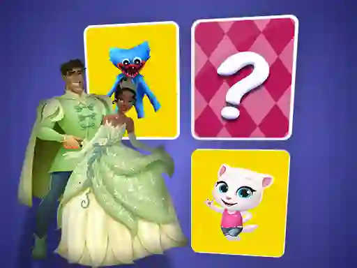 Xogo The Princess and the Frog Memory Card Match en liña