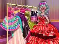 Xogo Dove Carnival Dolly Dress Up en liña