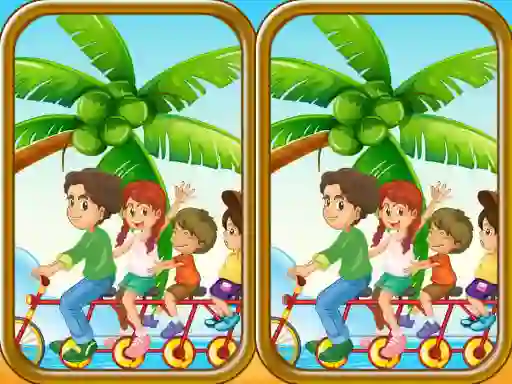 Xogo Summer Beach Differences en liña