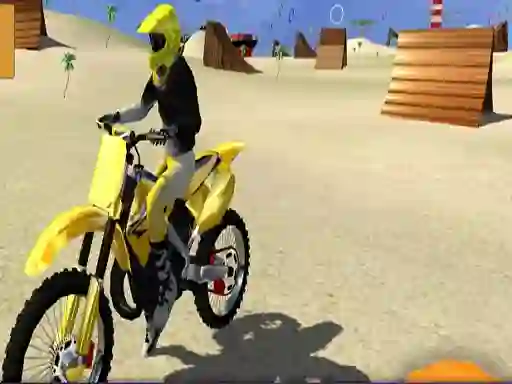 Xogo Motor Cycle Beach Stunt en liña