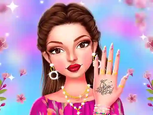 Xogo Celebrity Spring Manicure Design en liña