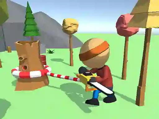 Xogo Wood Man Cutter en liña