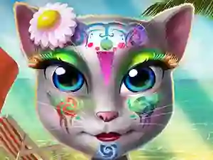 Xogo Kitty Beach Makeup en liña