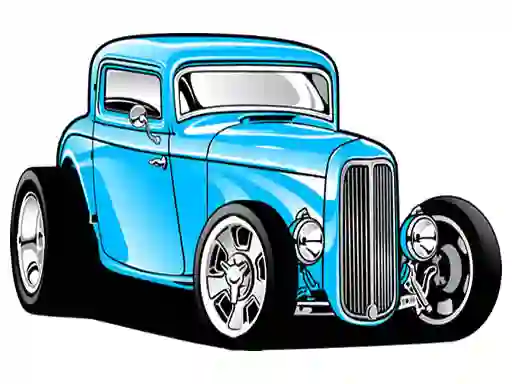 Xogo Hot Rod Coloring en liña