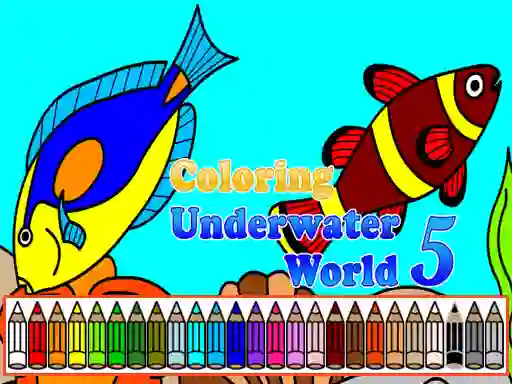 Xogo Coloring Underwater World 5 en liña