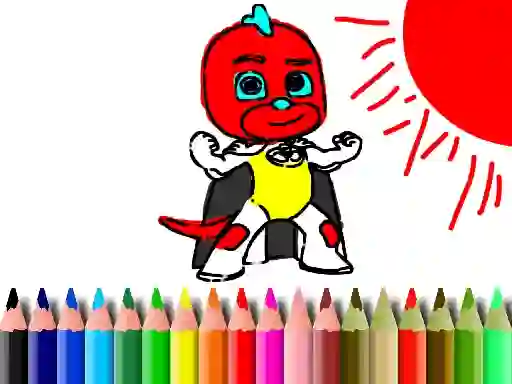 Xogo Back To School: Mask Boy Coloring en liña