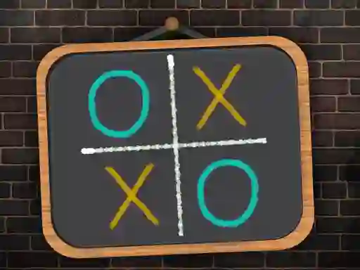 Xogo Tic Tac Toe blackboard en liña