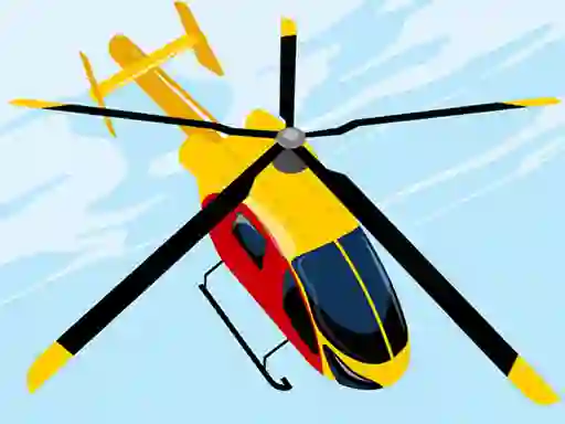Xogo Dangerous Helicopter Jigsaw en liña
