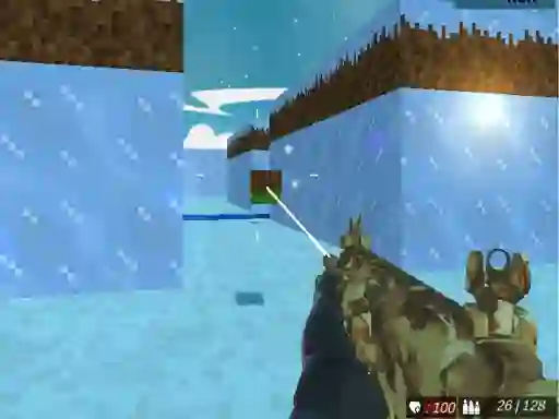 Xogo Blocky Swat Shooting Iceworld Multiplayer en liña