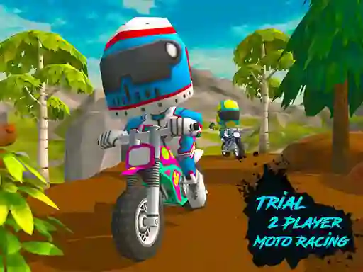 Xogo Trial 2 Player Moto Racing en liña