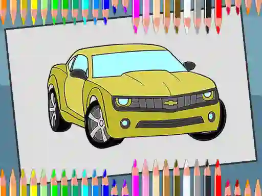 Xogo American Cars Coloring Book en liña
