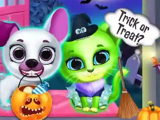Xogo Scary Makeover Halloween Pet Salon en liña