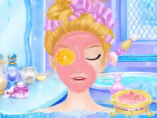 Xogo Princess Salon Frozen Party en liña