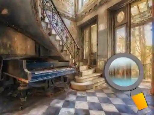 Xogo Abandoned Room Hidden Numbers en liña
