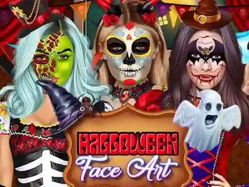 Xogo Kylie Jenner Halloween Face Art en liña