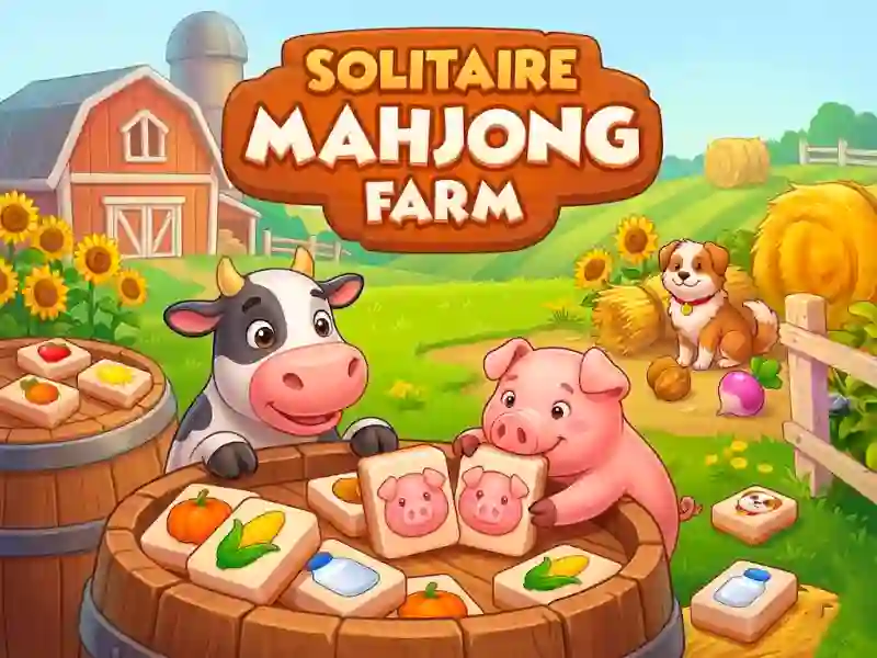Xogo Solitaire Mahjong Farm en liña