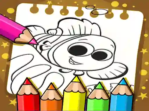 Xogo Finding Nemo Color Book en liña
