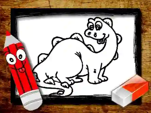 Xogo Back To School: Dinosaur Coloring Book en liña