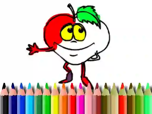 Xogo Back To School: Fruits Coloring en liña