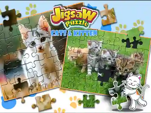 Xogo Jigsaw Puzzle Cats & Kitten en liña
