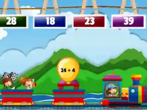Xogo Math Train Addition en liña